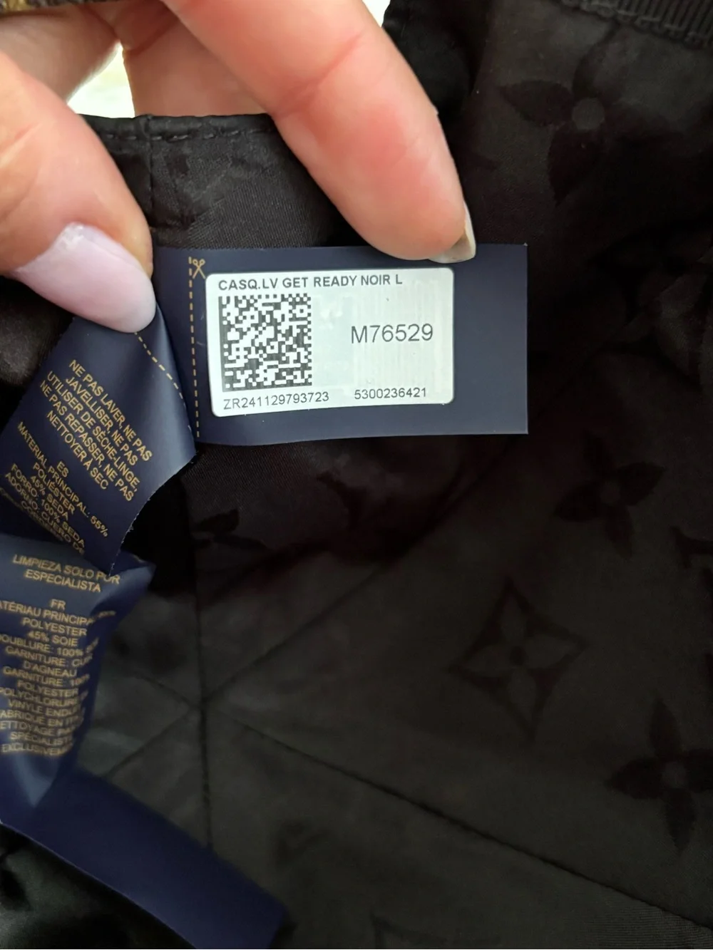 Louis Vuitton Get Ready Black Monogram Cap Large Preloved.